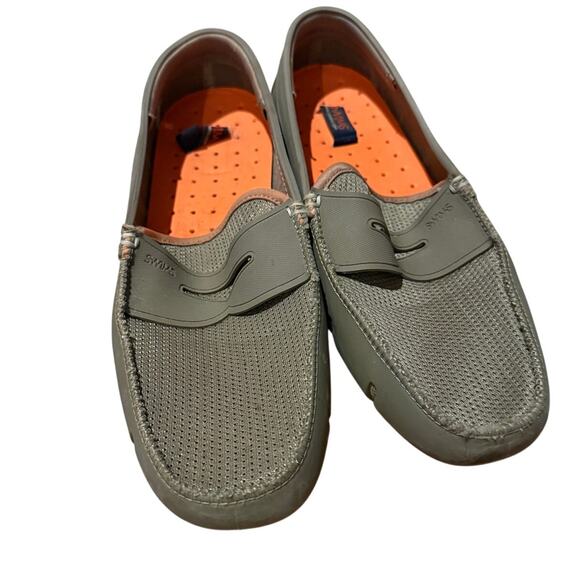 SWIMS Penny Loafers in Olive Green Men's Sz 10 - Picture 3 of 9